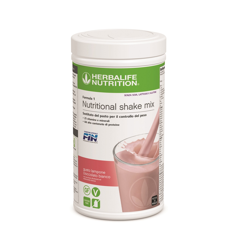 Formula 1 sostituto del pasto Free, Lampone e cioccolato bianco 500 g